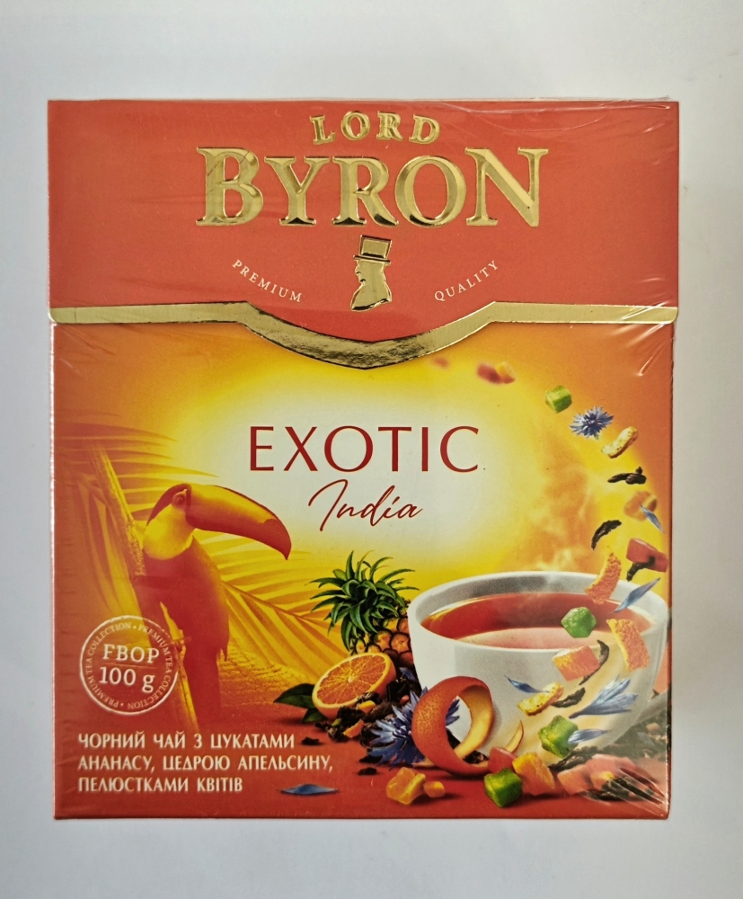 Лорд Байрон Exotic 100 г (цукати ананаса, цедра апельсина, пелюстки волошки)